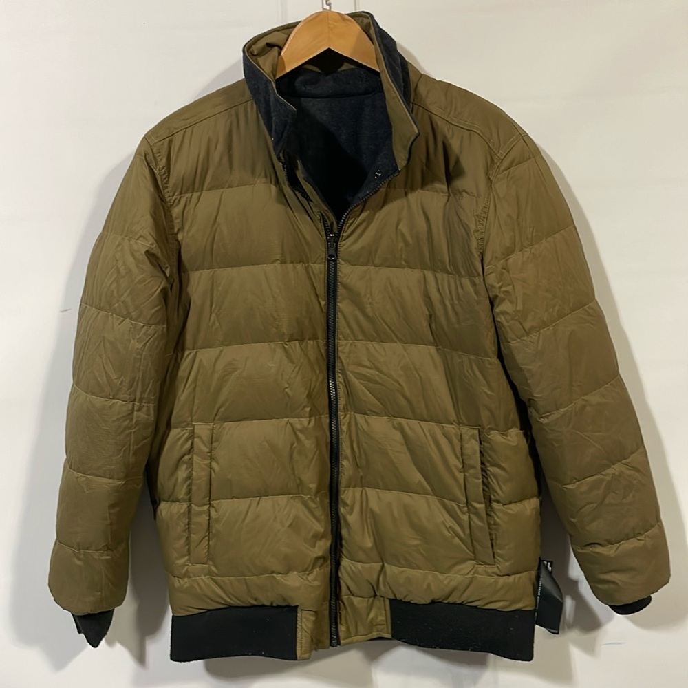 Prana reversible athletic down puffer jacket